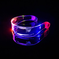Offre Spéciale Degear Cross-Border Science Fiction LED Light Lunettes colorées pour l'obtention du diplôme Ramadan Parties et Bar Hopping