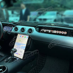 14,5 «CarPlay 12,3» цифровой кластер со вторым пилотным экраном для <span class=keywords><strong>Ford</strong></span> <span class=keywords><strong>Mustang</strong></span> 2015-2021 мультимедийный видеоплеер инструмент GPS-навигация - Product Image 4