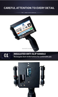 Imprimante jet d'encre portable Aisomark 50 mm pour codes QR, logos sur T-shirts, impression CIJ Flex Egg