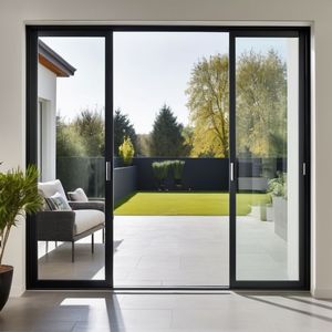 Portes et fenêtres en verre trempé <span class=keywords><strong>double</strong></span> personnalisées, <span class=keywords><strong>rail</strong></span> en aluminium, véranda, <span class=keywords><strong>porte</strong></span> <span class=keywords><strong>coulissante</strong></span> - Vente de portes coulissantes - Product Image 1