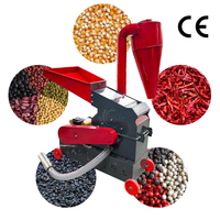 Moulin à haute efficacité anti-poussière pour broyage d'aliments, d'épices et de céréales, avec réglage de la finesse, auto-amorçant, certifié CE