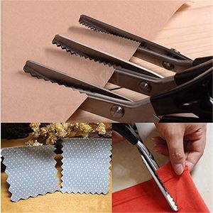 Tijeras de corte en zigzag de acero inoxidable, tijeras <span class=keywords><strong>para</strong></span> tela, tijeras de corte de bordes <span class=keywords><strong>para</strong></span> costura, manualidades y bricolaje. - Product Image 2