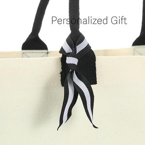 Sac fourre-tout en toile personnalisé avec logo, <span class=keywords><strong>cadeau</strong></span> <span class=keywords><strong>pour</strong></span> les femmes dirigeantes, cadeaux de Noël <span class=keywords><strong>pour</strong></span> femmes, sac à main, cadeaux à offrir - Sac fourre-tout en toile, sac de plage, trousse de maquillage - Product Image 5