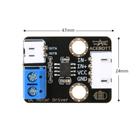 ACEBOTT pengontrol Motor DC, saluran tunggal Mini Output 200mA arus 3.3 V-5 V modul Drive untuk Robot mobil ESP32/Arduino kompatibel