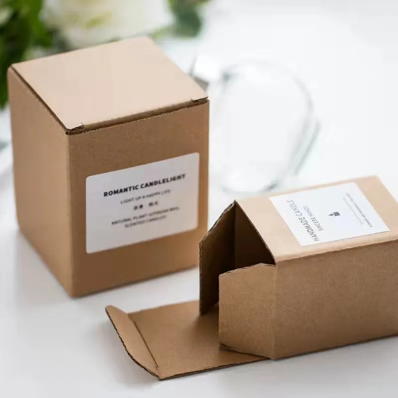 Tarros de cera de papel de cartón, cajas de embalaje de velas perfumadas, recicladas, personalizadas, de alta calidad