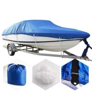 21-24ft Boat Cover - 210D Marine Polyester Waterproof Cover For V-Hull & Fishing Boats