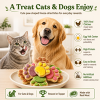 Huisdieren Snacks Gedroogd Rauw Vleeskoekje Kattenklauw Gedroogde Katten- en Hondentandpoetskoekjes Groothandel