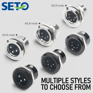 SETO-Modul Metall C-Typ Stecker XLR-Schweißen xlr Stecker Buchse Stecker Zink legierung Stecker Trapez buchse rj45 Schalttafel halterung