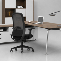 Chaise de bureau ergonomique moderne à dossier mi-haut, testée BIFMA, pour bureau informatique et espace de travail professionnel