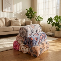 Coussin transfrontalier pour animaux de compagnie, respirant, imperméable, en polaire corail, motif empreintes de pattes, chaleur toutes saisons pour chiens et chats, plusieurs couleurs en stock