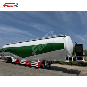 Hot bán New Loại 3 trục 2 khoang 85 khối bột Tank số lượng lớn xi măng Giao thông vận tải bán Trailer xe tải Trailer - Product Image 5
