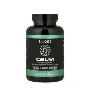 Cápsulas Calm de Marca Privada, 60 Cápsulas con Ashwagandha, Fosfatidilserina, Rhodiola Rosea - Product Image 1