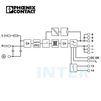 2866750 alimentatore a contatto Phoenix QUINT-PS/1AC/24DC/ 5 alimentatore su guida Din commutato primario