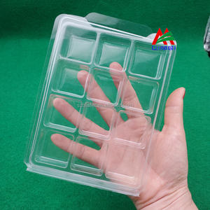 Boîte à cire 6 grilles carrées Ailes <span class=keywords><strong>d</strong></span>'<span class=keywords><strong>ange</strong></span> Impression PET Bougie <span class=keywords><strong>d</strong></span>'aromathérapie transparente Blister Huile essentielle Gel Emballage Fusion - Product Image 4