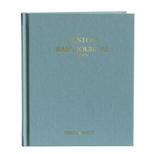 Libro de Recuerdos del <span class=keywords><strong>Primer</strong></span> <span class=keywords><strong>Año</strong></span> del Bebé con Cubierta de Tela de Lino, Diario de Embarazo con Caja de Regalo - Product Image 5