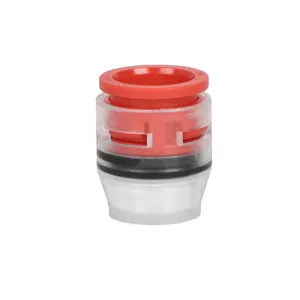 Push-fit End Stop Connector With Easy Observe Transparent Plastic Microduct End Stop Connector Microduct End Cap