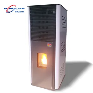 Chimenea de pellet de alta eficiencia, estufa de pellet de madera de alimentación automática con función de control de temperatura que puede ahorrar energía