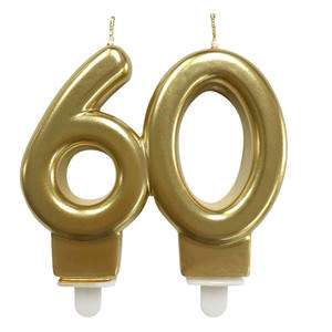 Vela <span class=keywords><strong>de</strong></span> <span class=keywords><strong>Cumpleaños</strong></span> Grande <span class=keywords><strong>de</strong></span> Parafina Dorada Número <span class=keywords><strong>70</strong></span>, 3.15 Pulgadas, Adorno Numérico Doble para Pastel, para Fiestas, Aniversarios y Celebraciones - Product Image 5