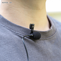 Microphone Lavalier Clip-on Lav Mini Mic Enregistrement Vidéo Interviews Living Performance Accessoires pour Insta360 Ace/Ace Pro