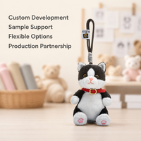 Porte-clés en peluche personnalisé de haute qualité, mignon, dessin animé, mini, jouet en peluche, animal en peluche, jouets en peluche, porte-clés