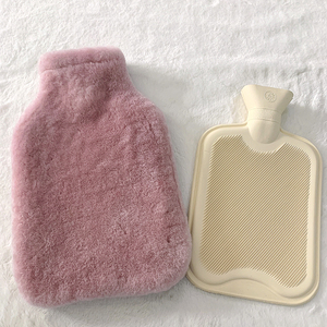 Confort <span class=keywords><strong>bouillotte</strong></span> de 2 litres avec couverture moelleuse confortable sac en peau de mouton haut de gamme grand 2L US - Product Image 5