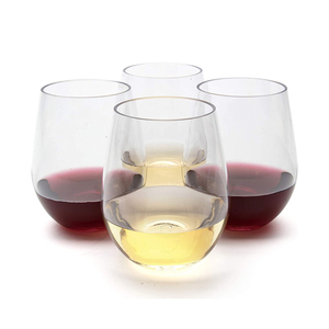 Verre à vin en plastique transparent réutilisable 16oz/450ml TRITAN/PET <span class=keywords><strong>Verres</strong></span> à vin en plastique <span class=keywords><strong>personnalisés</strong></span> avec logo personnalisé - Product Image 2