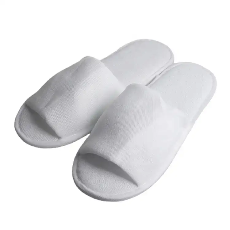 100% cotton cheap eva sole disposable anti-slip hotel slipper