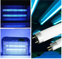 Lámpara de tubo atrapamoscas de luz azul de 18W con precio razonable para el control de plagas en granjas de interior