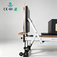 Equipo Multifuncional de Yoga y Pilates con Látex Elástico para el Hogar, Reformer de Yoga de Aleación de Aluminio