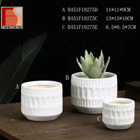 Pot de fleur de plante géométrique à visage humain en stock Petits pots succulents en céramique en gros en vrac pour plantes en céramique