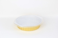 Barquettes en aluminium extra épaisses de qualité alimentaire avec couvercle en plastique, 120 microns, sans déformation, résistantes au four pour la cuisson et la rôtissage