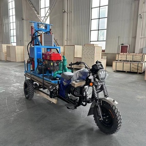 हॉट सेलिंग हाइड्रोलिक डीजल पावर आसान ऑपरेशन उच्च गुणवत्ता 3 व्हील घुड़सवार पानी अच्छी तरह से ड्रिल रिग रिग - Product Image 4