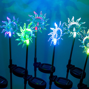 Hongyixuan Solar Sun Garden <b>Lights</b> Outdoor Waterproof LED Landscape Stake Lamp <b>for</b> Lawn Yard <b>Pathway</b> Decor - Product Image 2