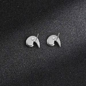 Hermosos Pendientes de Acero Inoxidable con Forma de Gota de Agua y Letra, Pendientes de Zirconia Cúbica con Baño de Luna para Mujer, Estrella de Diamantes - Product Image 5