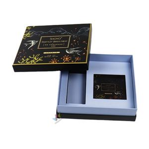 Crown Win Luxury Custom Paper <b>Cardboard</b> Gift Package Set up 2 Pieces Rigid Gift Storage Box with Die Cut Paper <b>Tray</b> Box with Lid - Product Image 1