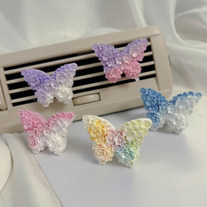 Cute Butterfly <b>Car</b> Air Freshener Vent <b>Clip</b> Plastic Floral Decorative Fragrance Lily Valley Long-lasting Fresh No Electricity - Product Image 4