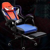 Chaise de jeu d'ordinateur Spider-man inclinable ergonomique en cuir artificiel personnalisée chaises de jeu de course