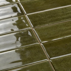 Piastrella Verde Medina 5 X 30 Cm Finitura Lucida Bordi Irregolari - Product Image 5