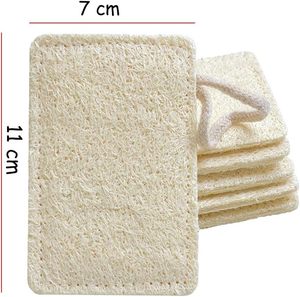 Esponjas Vegetales Rectangulares 100% Naturales UMI, Biodegradables y Compostables, Esponjas de Luffa, Esponjas Ecológicas Sin Desperdicio - Product Image 1