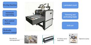 HP-720Z 28 ''הידראולי חם מכונת למינציה plc שליטה חותך סרט חצי אוטומטי חותך ציפוי סרט מחורר עבור a3 a4 a5 a6 נייר - Product Image 2