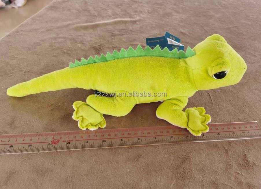 柔らかいひげを生やしたドラゴンぬいぐるみリアルライフ爬虫類トカゲ