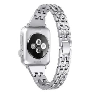 <span class=keywords><strong>Bracelet</strong></span> de montre intelligente en acier inoxydable diamant pour femme pour <span class=keywords><strong>Apple</strong></span> <span class=keywords><strong>Watch</strong></span> 10 8 Ultra 4 5 <span class=keywords><strong>6</strong></span> Iwatch 1 2 3 <span class=keywords><strong>Bracelet</strong></span> 38mm 42mm <span class=keywords><strong>44mm</strong></span> 49mm - Product Image 3