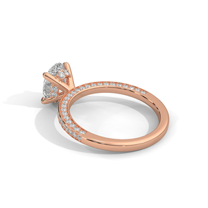 ราคาก่อนหน้านี้ RAAMAA แหวนเพชรทรงรีสำหรับผู้หญิง ดีไซน์ทันสมัย ทองคำ 10k 14k สีโรสโกลด์ เพชรเลี้ยงในห้องปฏิบัติการ ความใส VS1 VVS2 เหมาะสำหรับงานแต่งงาน - Product Image 3