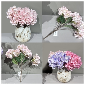 Boule de Fleurs d'Hortensia en Soie Artificielle Verte Imprimée en 3D Décoration de la Maison de Noël et de Mariage avec Peinture de Feuilles d'<span class=keywords><strong>Arbousier</strong></span> - Product Image 4