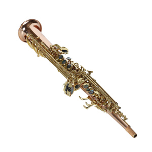 Saxophone soprano Bb droit de haute qualité, finition laquée or, en cuivre phosphoreux, vente directe d'usine, résistant à la rouille - Product Image 4