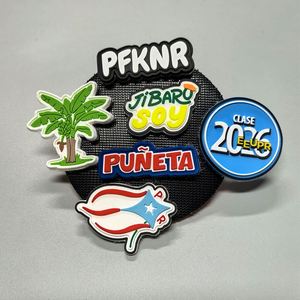 Custom 3D Soft PVC Hat logo Heat Embossing Custom <b>Transparent</b> Tatami PVC Iron in Patches Rubber Patches <b>Labels</b> for Clothing - Product Image 1