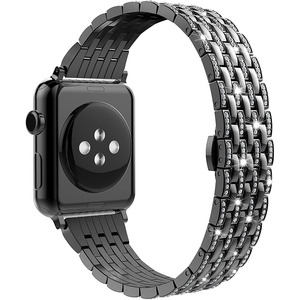<span class=keywords><strong>Bracelet</strong></span> en acier inoxydable diamant pour <span class=keywords><strong>Apple</strong></span> <span class=keywords><strong>Watch</strong></span> 8 SE 7 3 41/45mm 38/40/42/44mm <span class=keywords><strong>Bracelet</strong></span> de luxe pour iWatch 8 49mm Series - Product Image 6