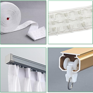 Nhà máy trực tiếp Trắng nhựa rèm móc cho rèm cửa sổ, cửa và vòi hoa sen - Product Image 5