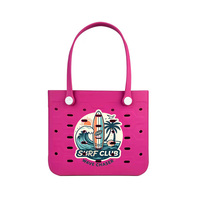 Sacs de plage pour femmes avec logo personnalisé, sac de plage moyen en EVA, sacs de plage en caoutchouc colorés DIY, sacs de plage imperméables, sacs de shopping légers