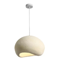 BAHE 2026 Lustre de style japonais Wabi Sabi, créatif, moderne, simple, crème, vintage, pour salon ou salle à manger